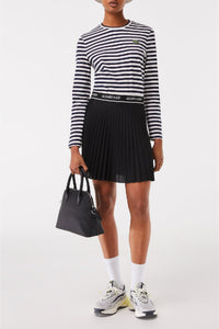 Striped long-sleeved T-shirt - Navy & Flour