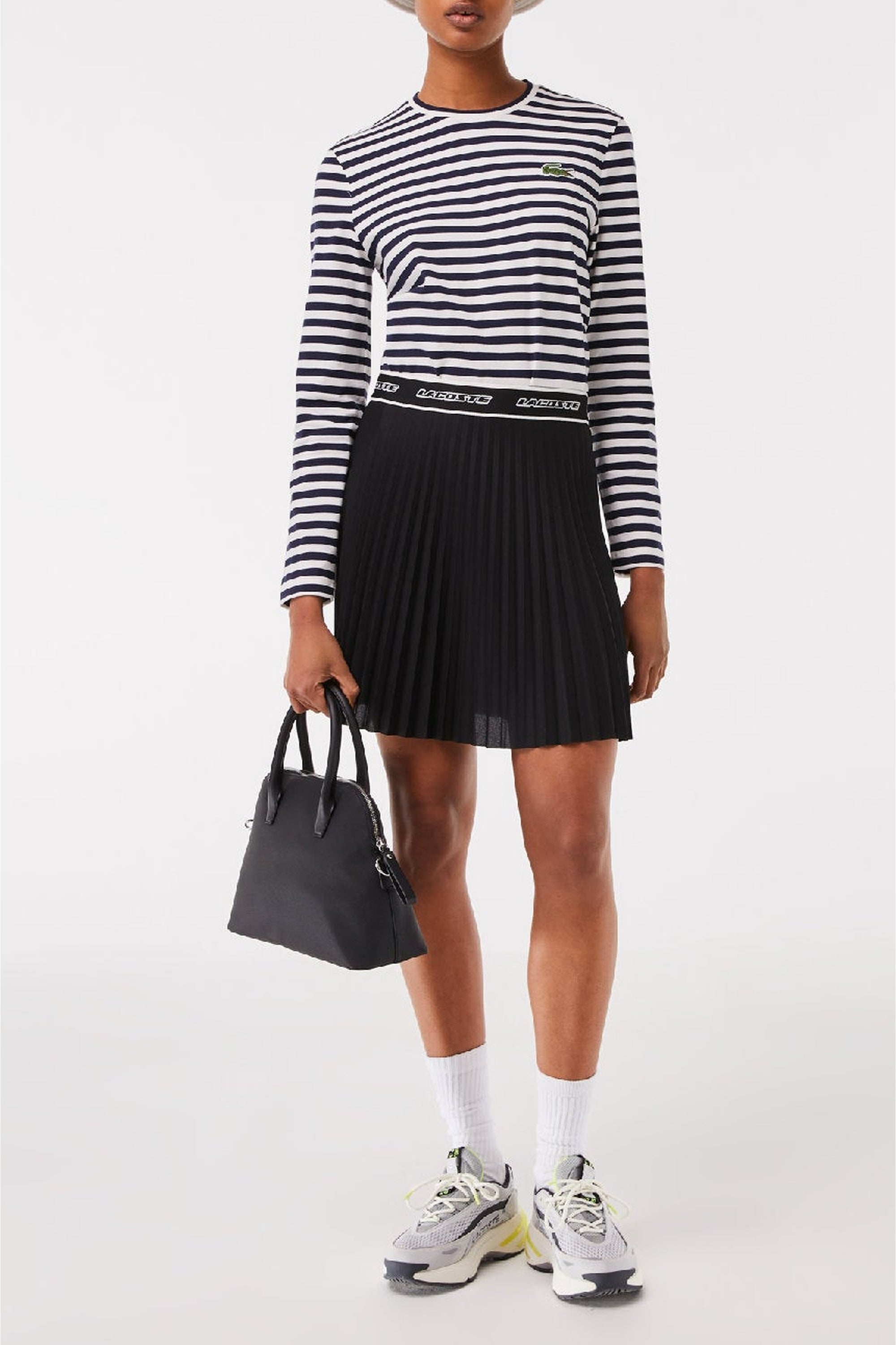 Striped long-sleeved T-shirt - Navy & Flour