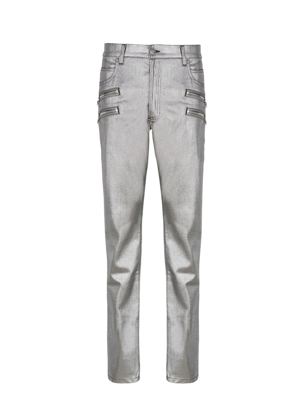 Pantalon slim en denim - Argent