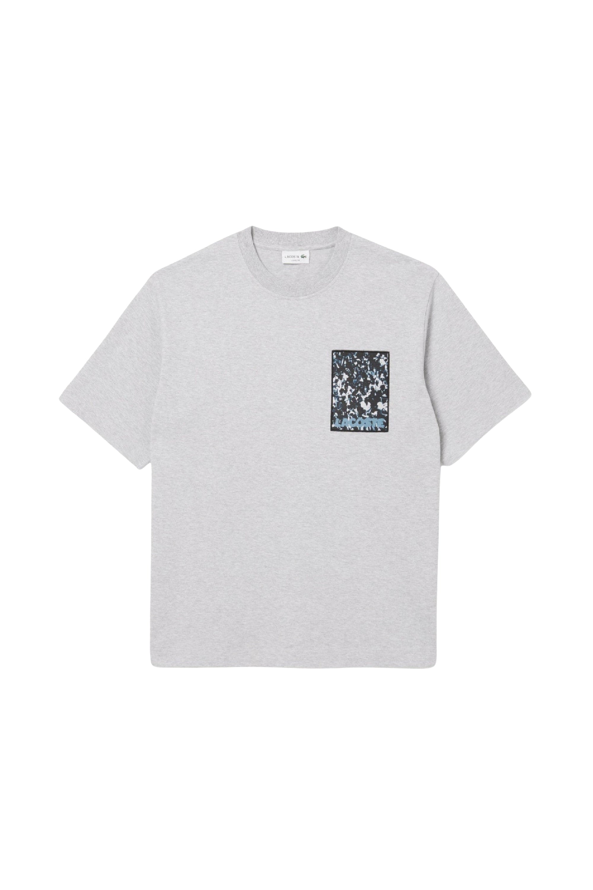 T-shirt large imprimé - Argent Chiné