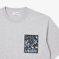 T-shirt large imprimé - Argent Chiné