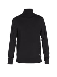 Pull col roulé en laine - Noir