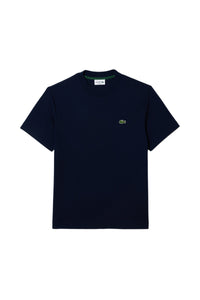 T-shirt à col rond unisexe en biologique uni - Marine