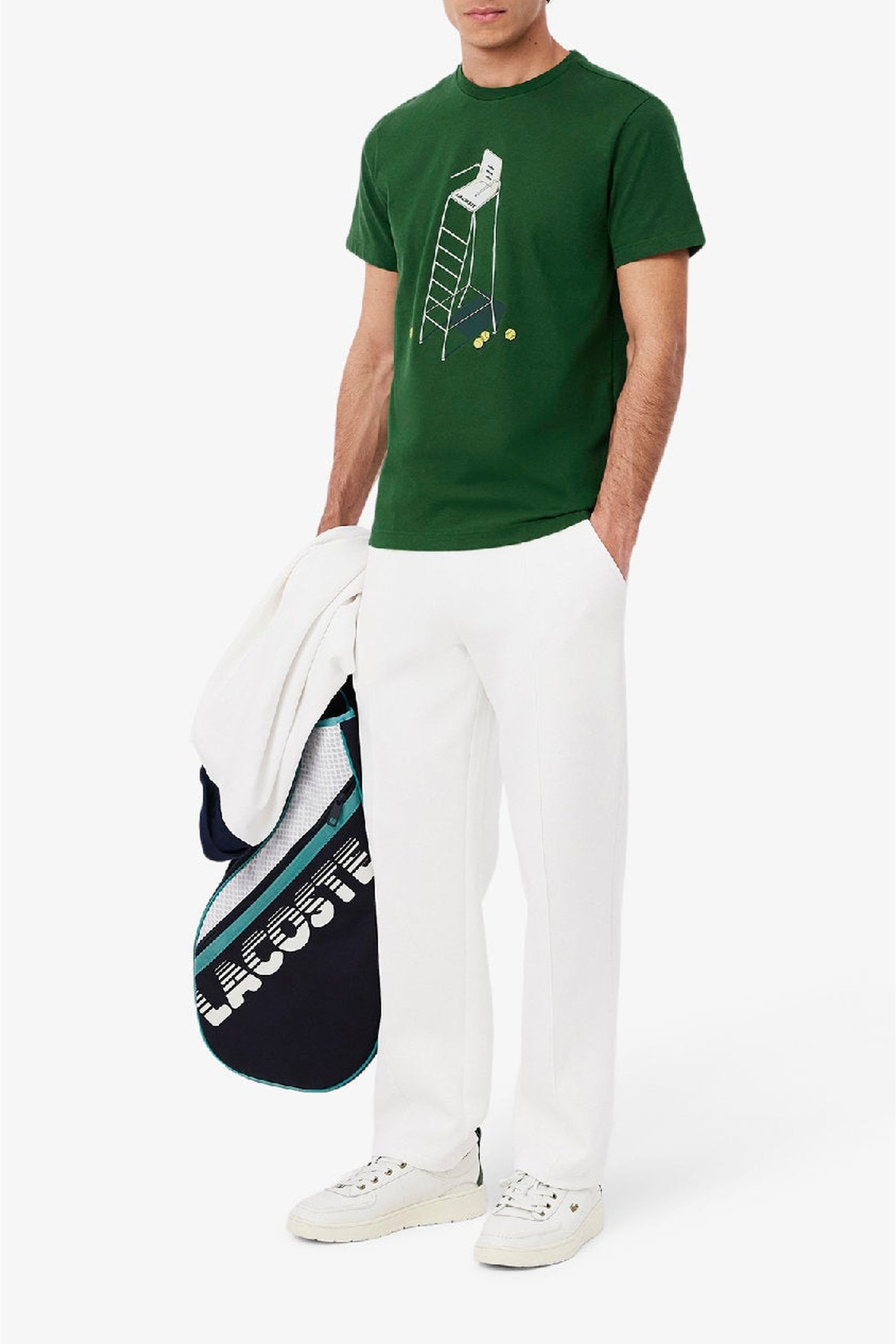 T-shirt Tennis imprimé - Vert & Vert