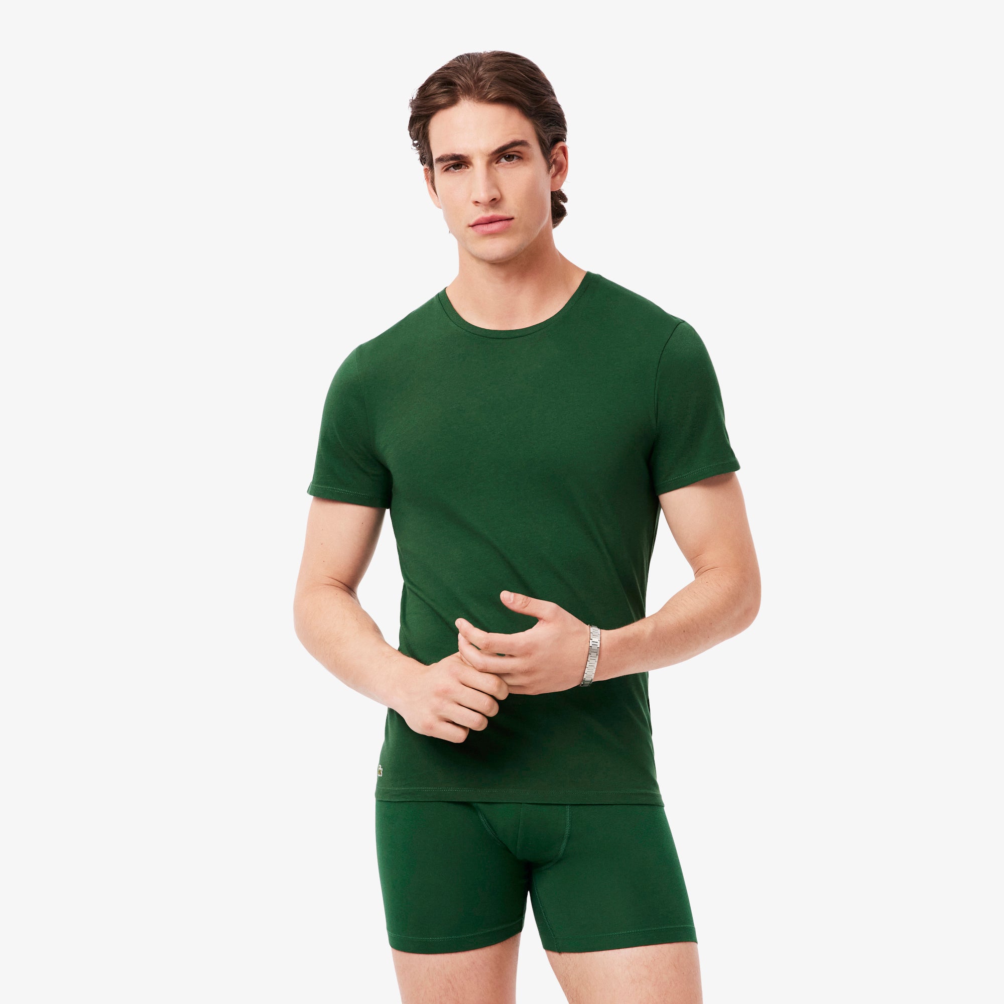 Sous-vetement T-shirt - Vert & Blanc-Noir