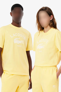 T-shirt imprimé avec logo - Jaune