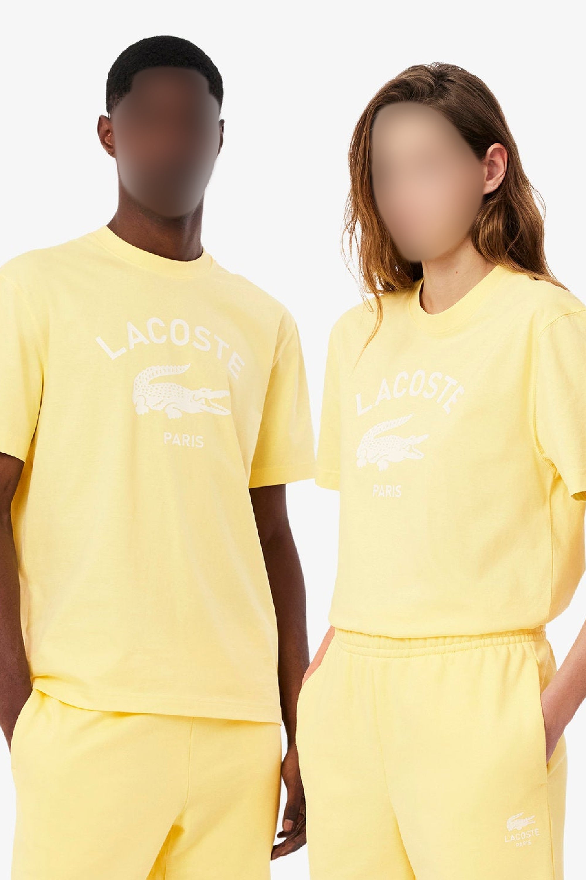 T-shirt imprimé avec logo - Jaune