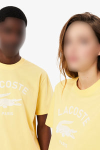T-shirt imprimé avec logo - Jaune