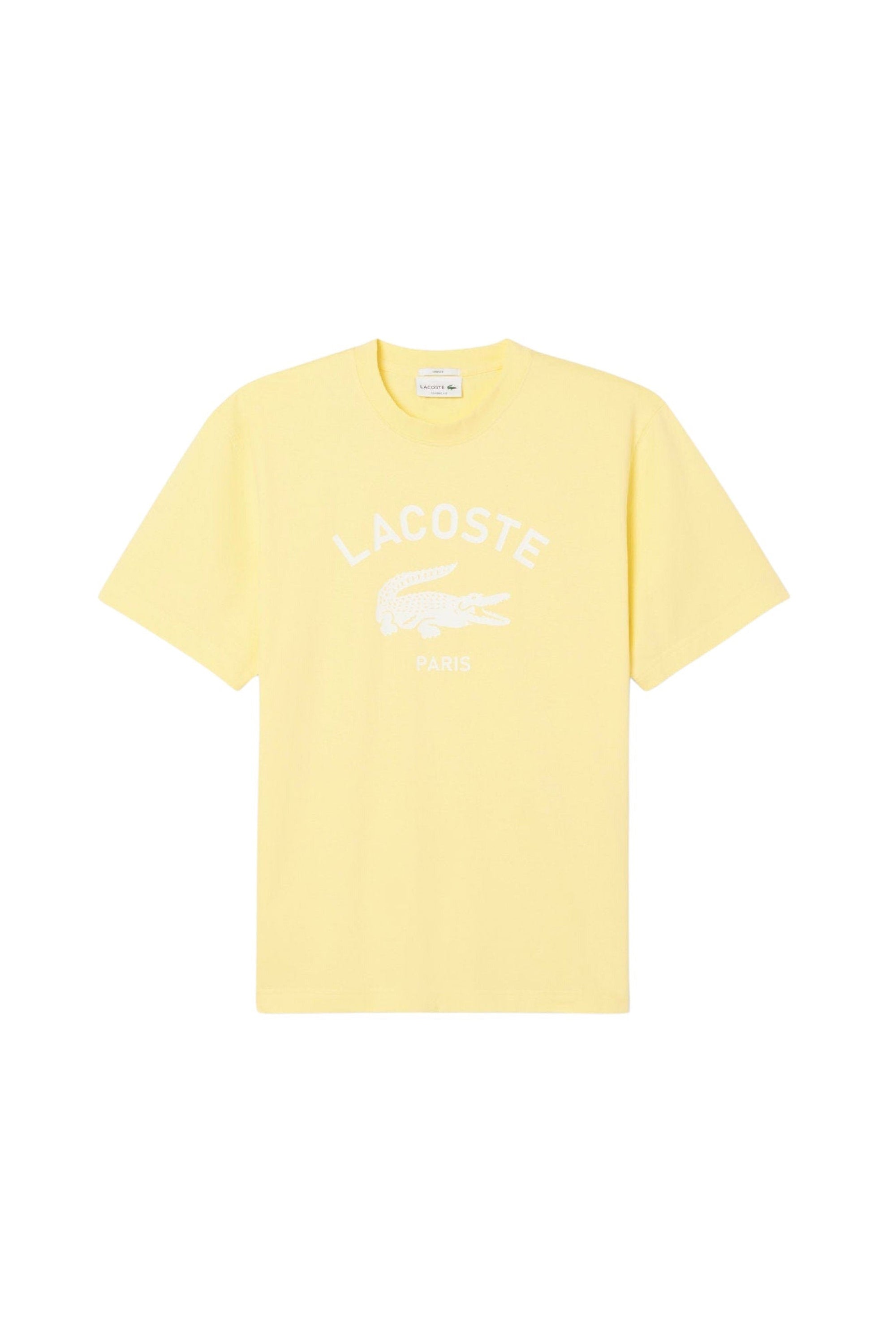 T-shirt imprimé avec logo - Jaune