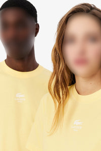 T-shirt imprimé avec logo - Jaune