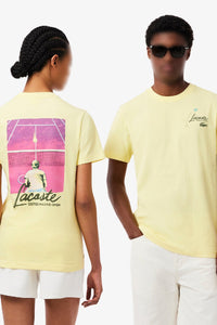 T-shirt avec inscription - Jaune