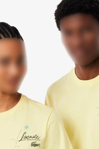 T-shirt avec inscription - Jaune