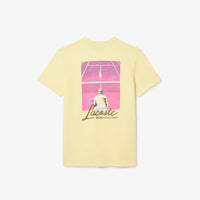 T-shirt avec inscription - Jaune