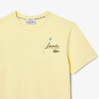 T-shirt avec inscription - Jaune