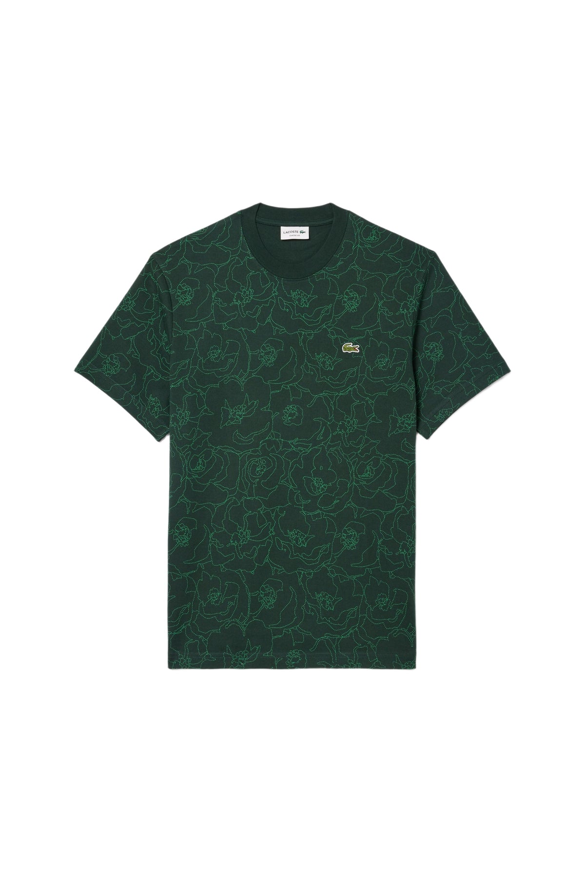 T-shirt épais imprimé fleurs - Sinople