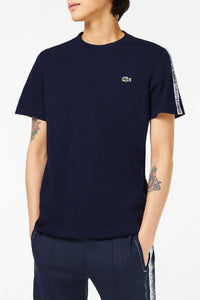 T-shirt avec bandes siglées - Marine