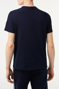 T-shirt avec bandes siglées - Marine