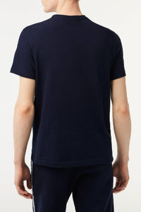 T-shirt avec bandes siglées - Marine