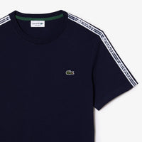 T-shirt avec bandes siglées - Marine