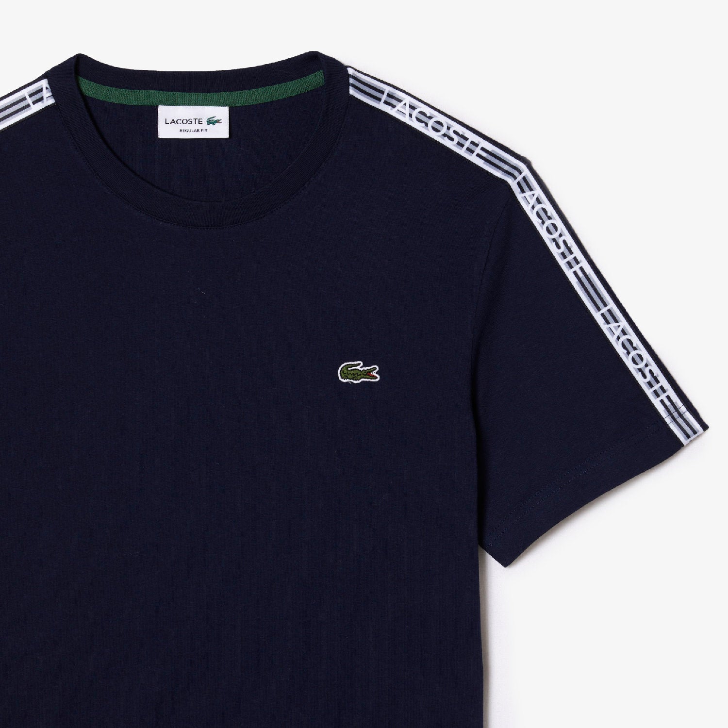 T-shirt avec bandes siglées - Marine