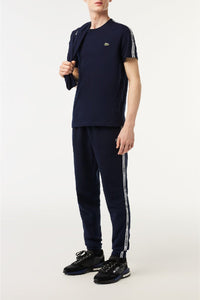 T-shirt avec bandes siglées - Marine
