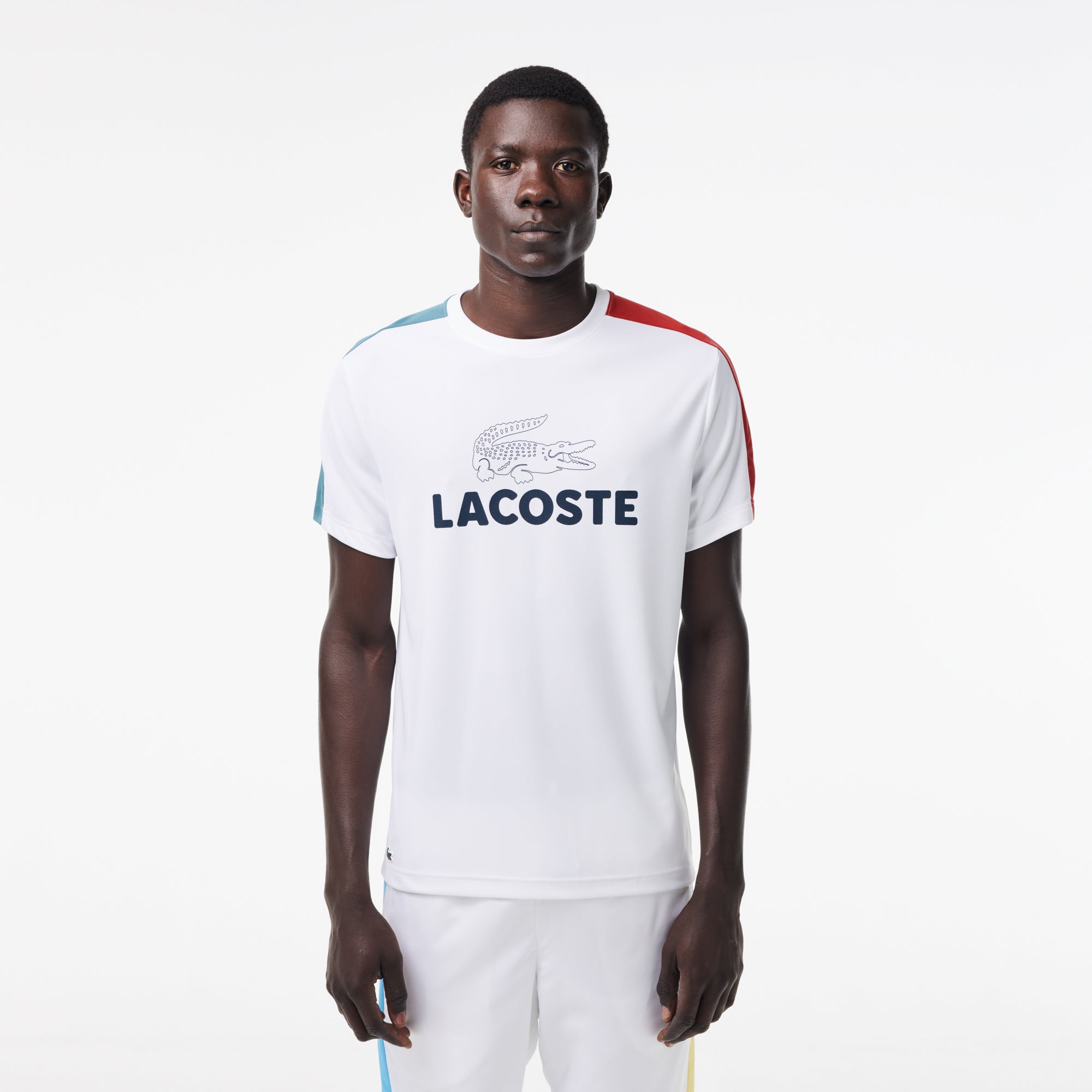 T-shirt - Blanc & Hydro-Sierra