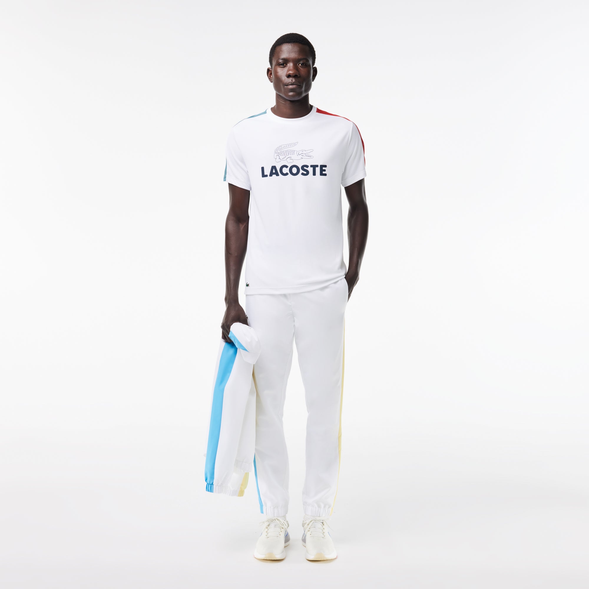 T-shirt - Blanc & Hydro-Sierra