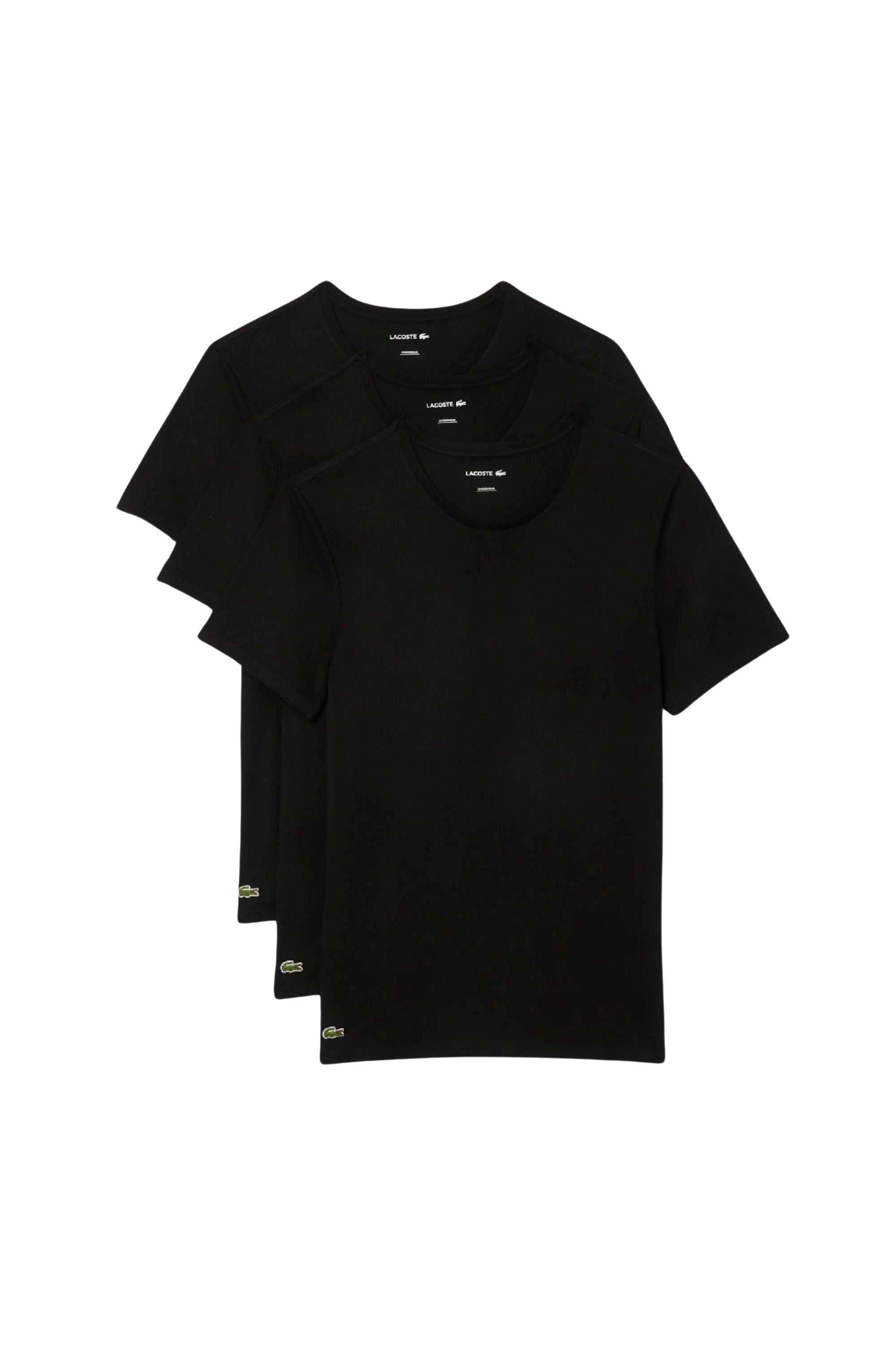 Lot de 3 t-shirts ajustés - Noir