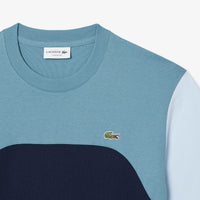 T-shirt à empiècement - Marine & Calcaire