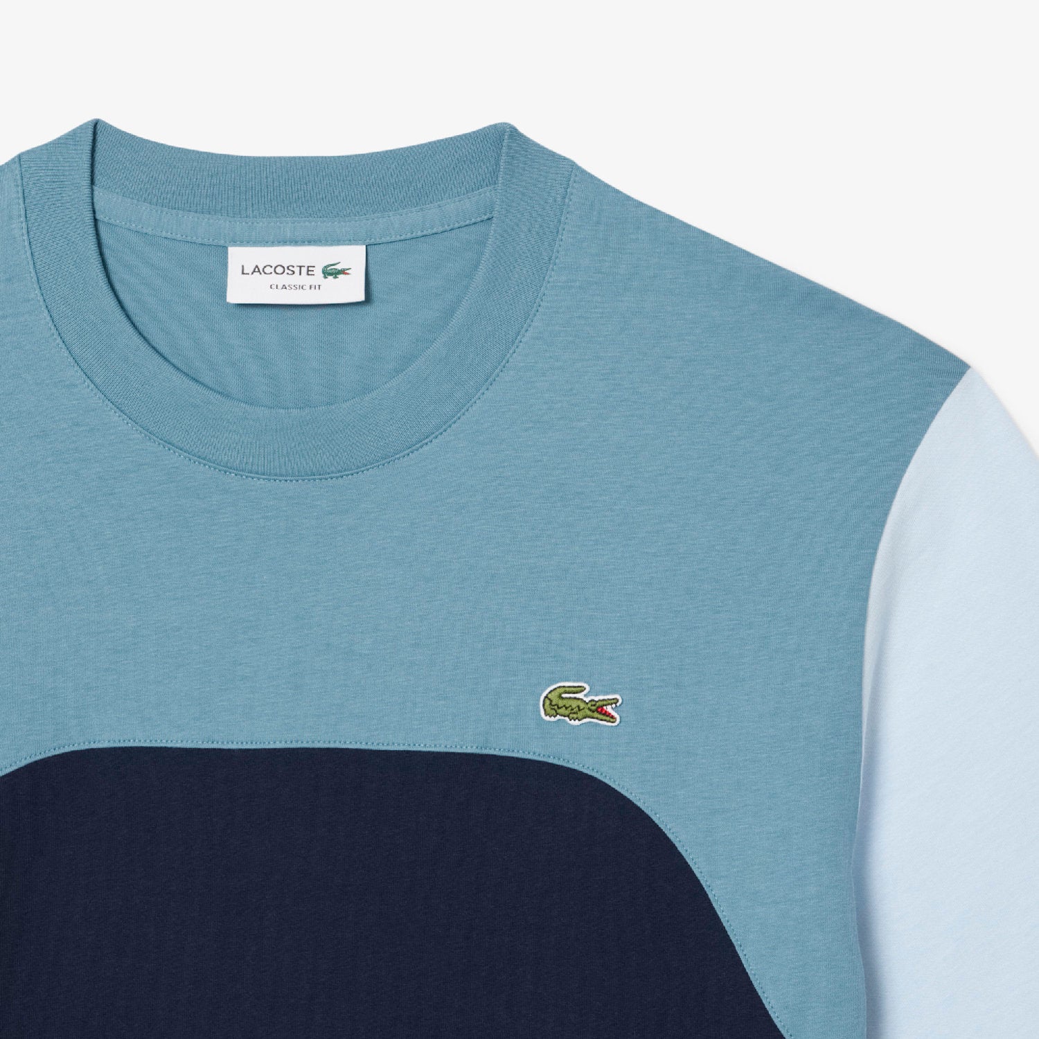 T-shirt à empiècement - Marine & Calcaire