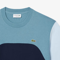 T-shirt à empiècement - Marine & Calcaire