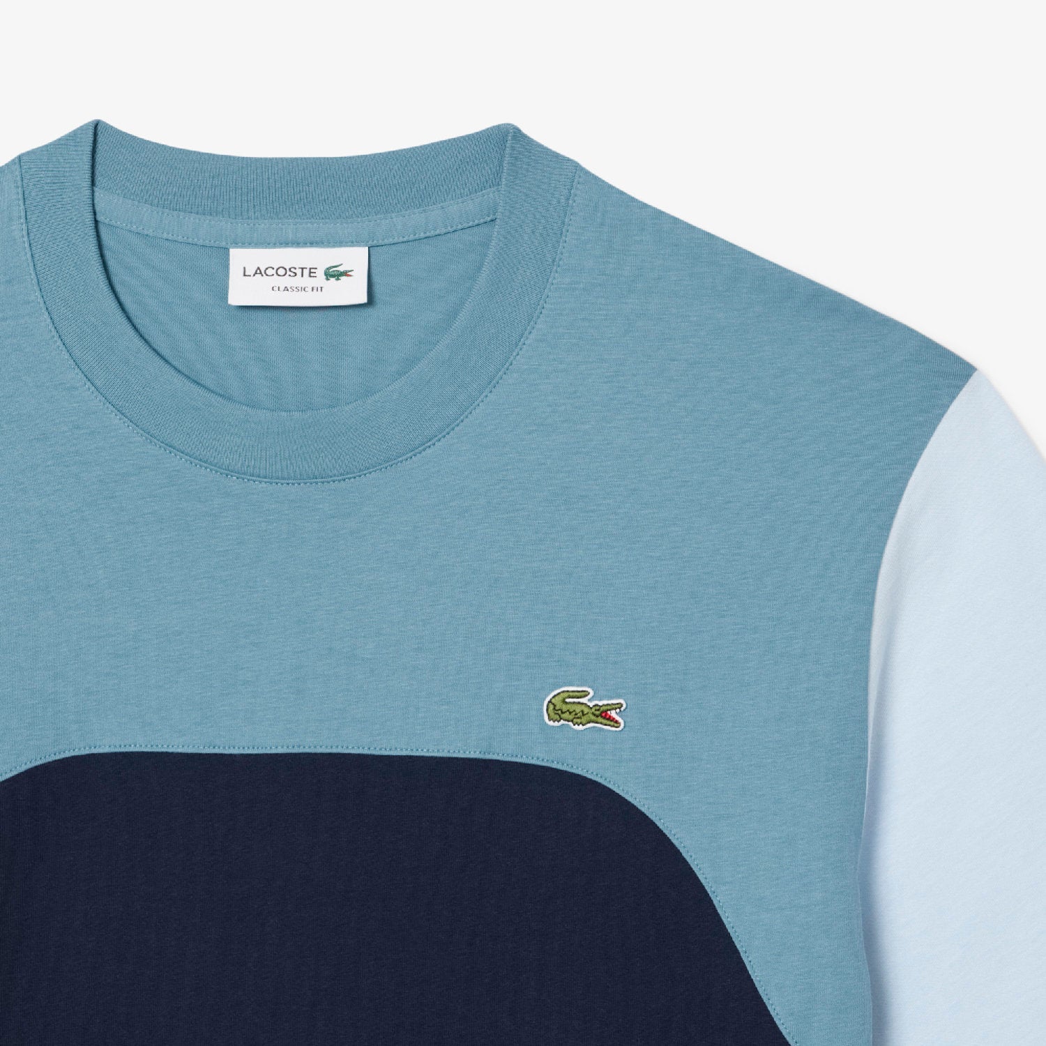 T-shirt à empiècement - Marine & Calcaire
