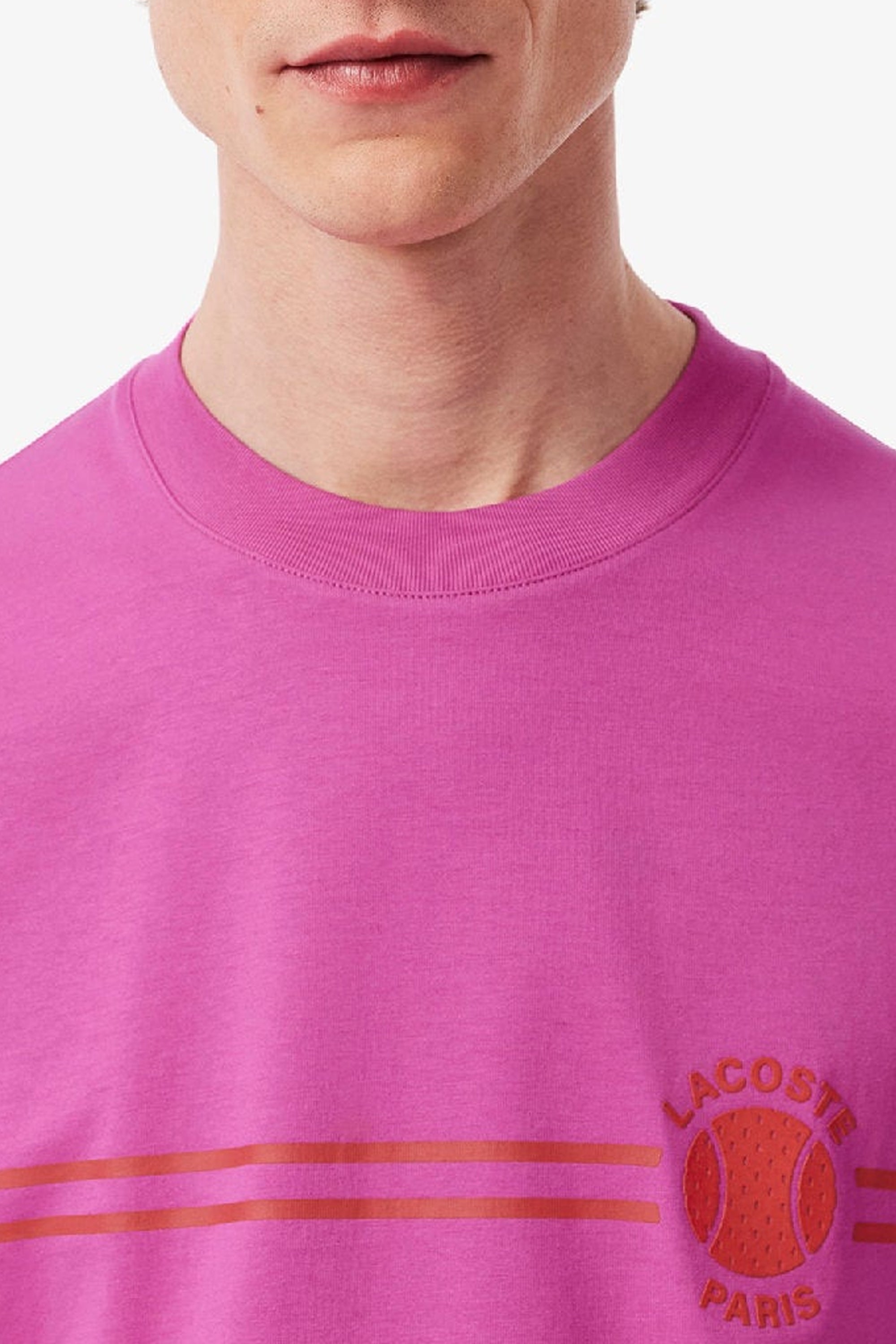 T-shirt imprimé et brodé - Malva