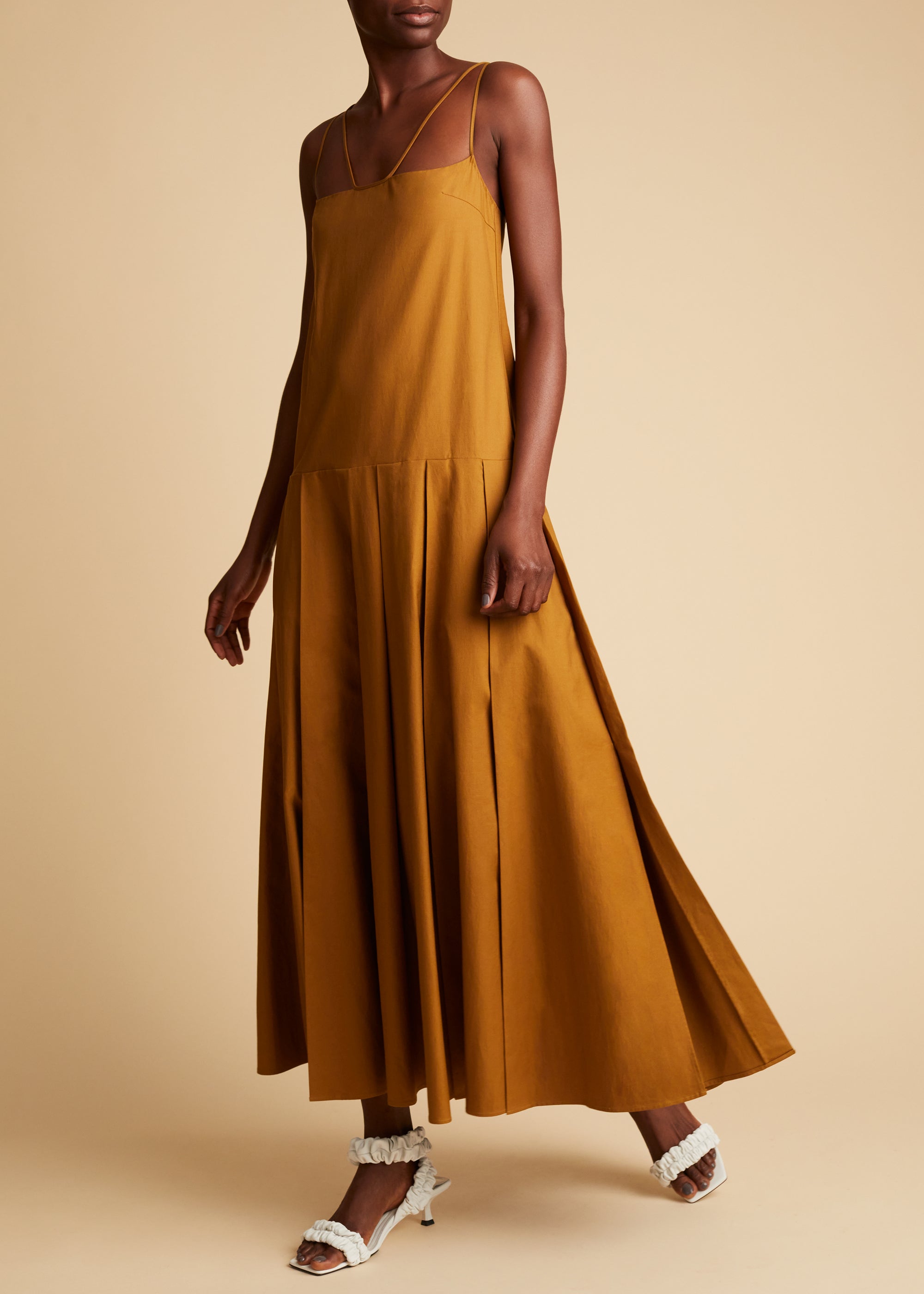 Thea dress - Khaki Brown