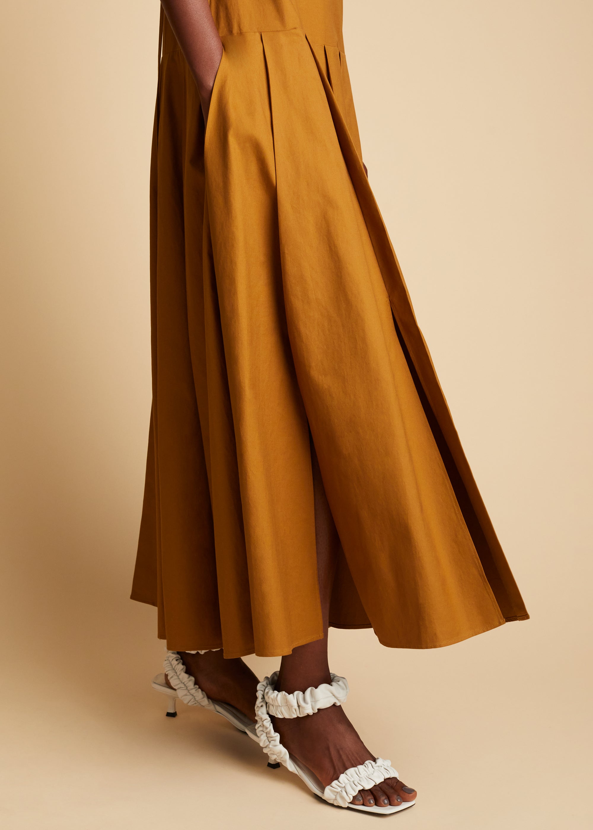 Thea dress - Khaki Brown