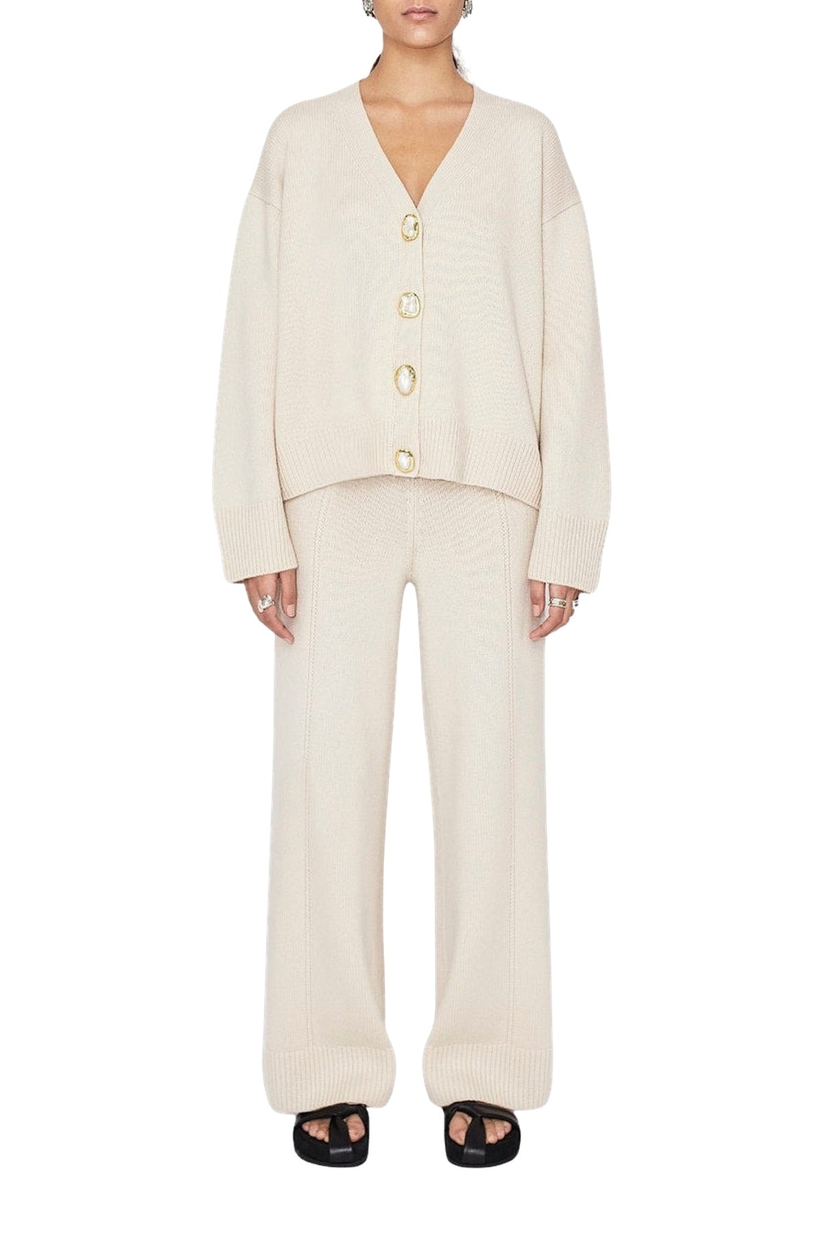 Theia Cashmere Turtle Neck - Crème
