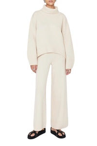 Theia Cashmere Trousers - Creme