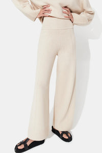 Theia Cashmere Trousers - Creme