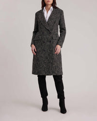 Manteau Theophile en twéed - Black & White