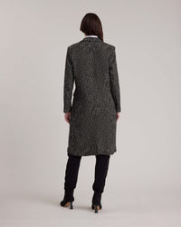 Manteau Theophile en twéed - Black & White