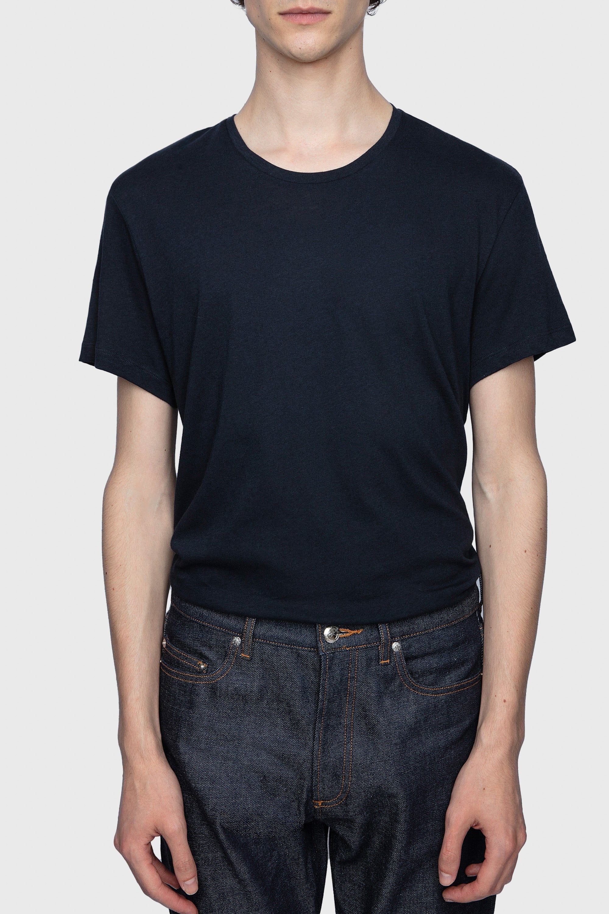 T-shirt unisexe Thierry manches courtes en coton - Noir