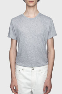 T-shirt unisexe Thierry manches courtes en coton - Gris Clair