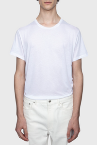 T-shirt unisexe Thierry manches courtes en coton - Blanc