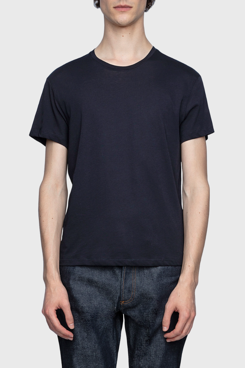 T-shirt unisexe Thierry manches courtes en coton - Encre
