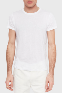T-shirt unisexe Thierry manches courtes en coton - Blanc
