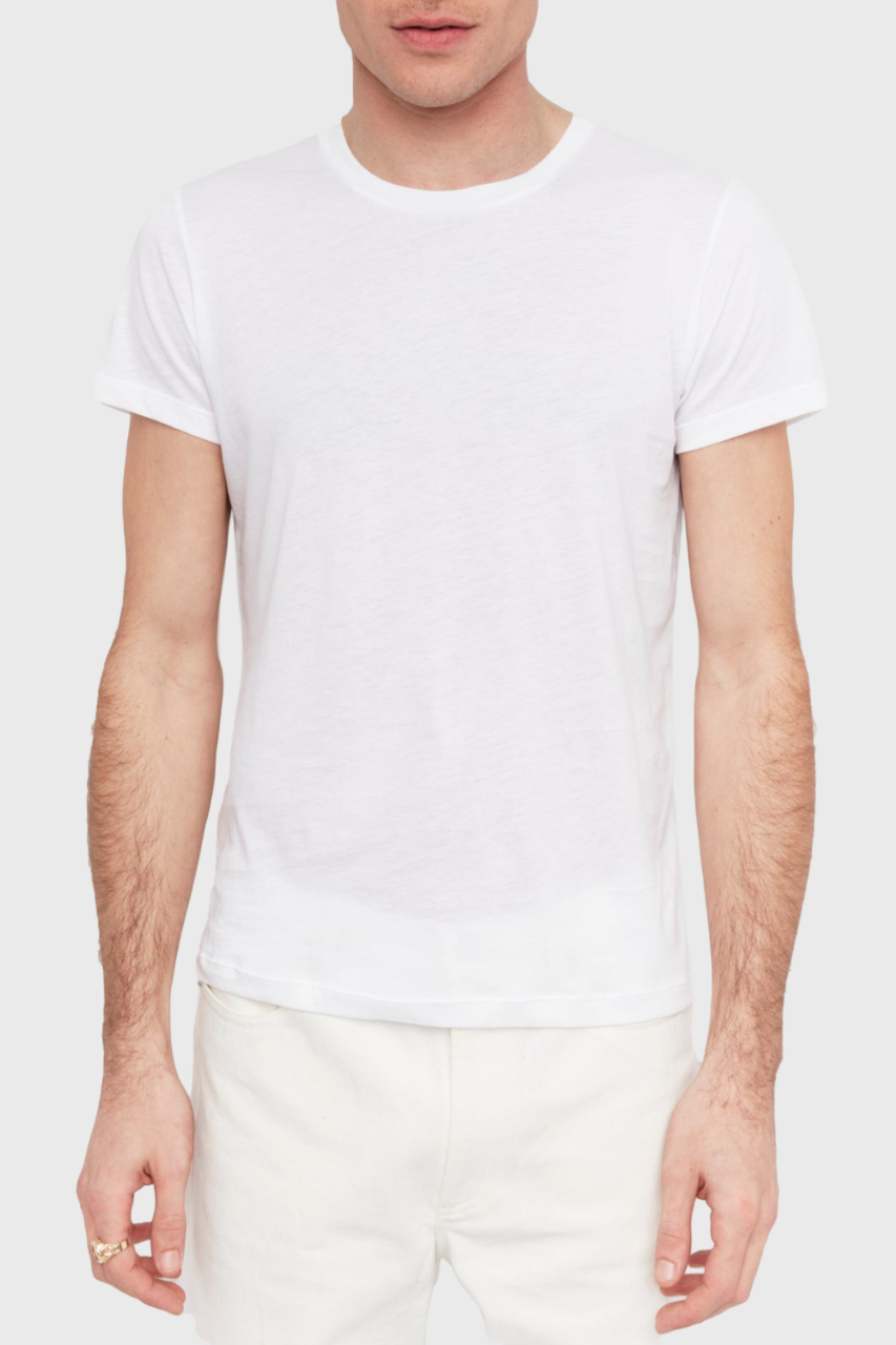 T-shirt unisexe Thierry manches courtes en coton - Blanc