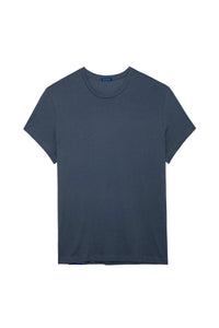 T-shirt unisexe Thierry manches courtes en coton - Ardoise