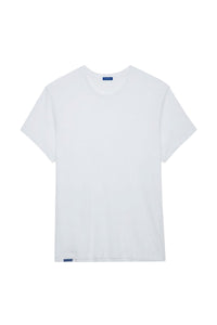 T-shirt unisexe Thierry manches courtes en coton - Blanc