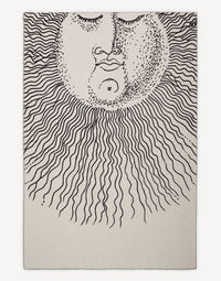 Solingo Wool Throw - White & Black
