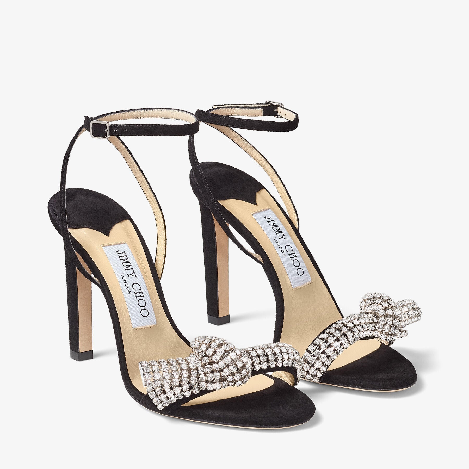 ZNO STOCK 0 DJV 0/0 0 Prix 0 / Reco 280 BLACK/CRYSTAL Sandal THYRA 100